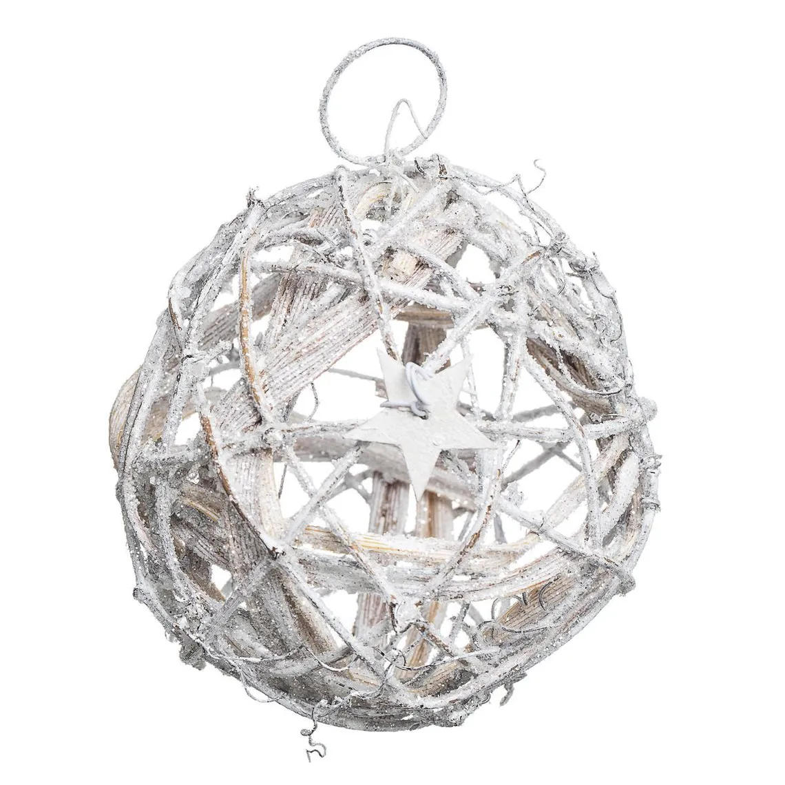 Boule de Noël Plastique et Papier blanc | 3 Suisses