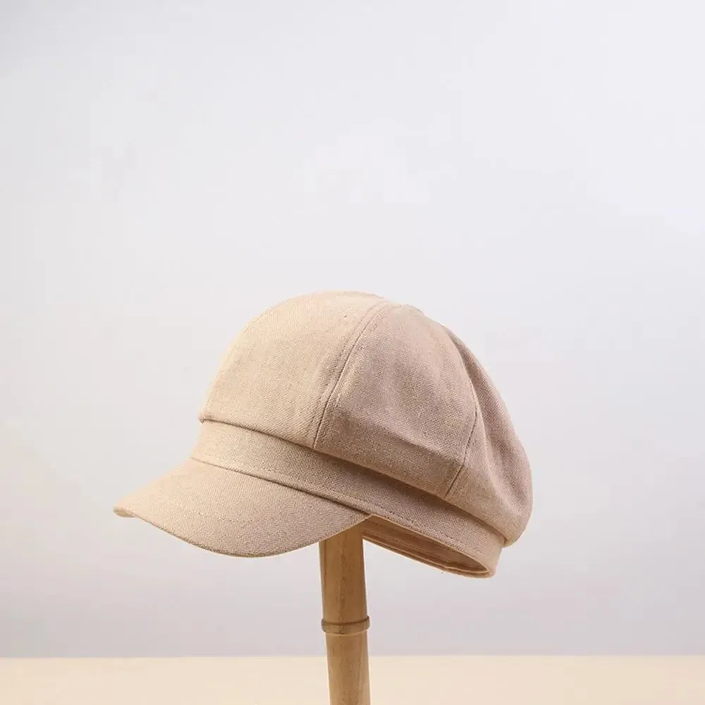 Casquette en coton et lin