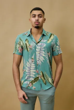 Chemise à motifs fleuri