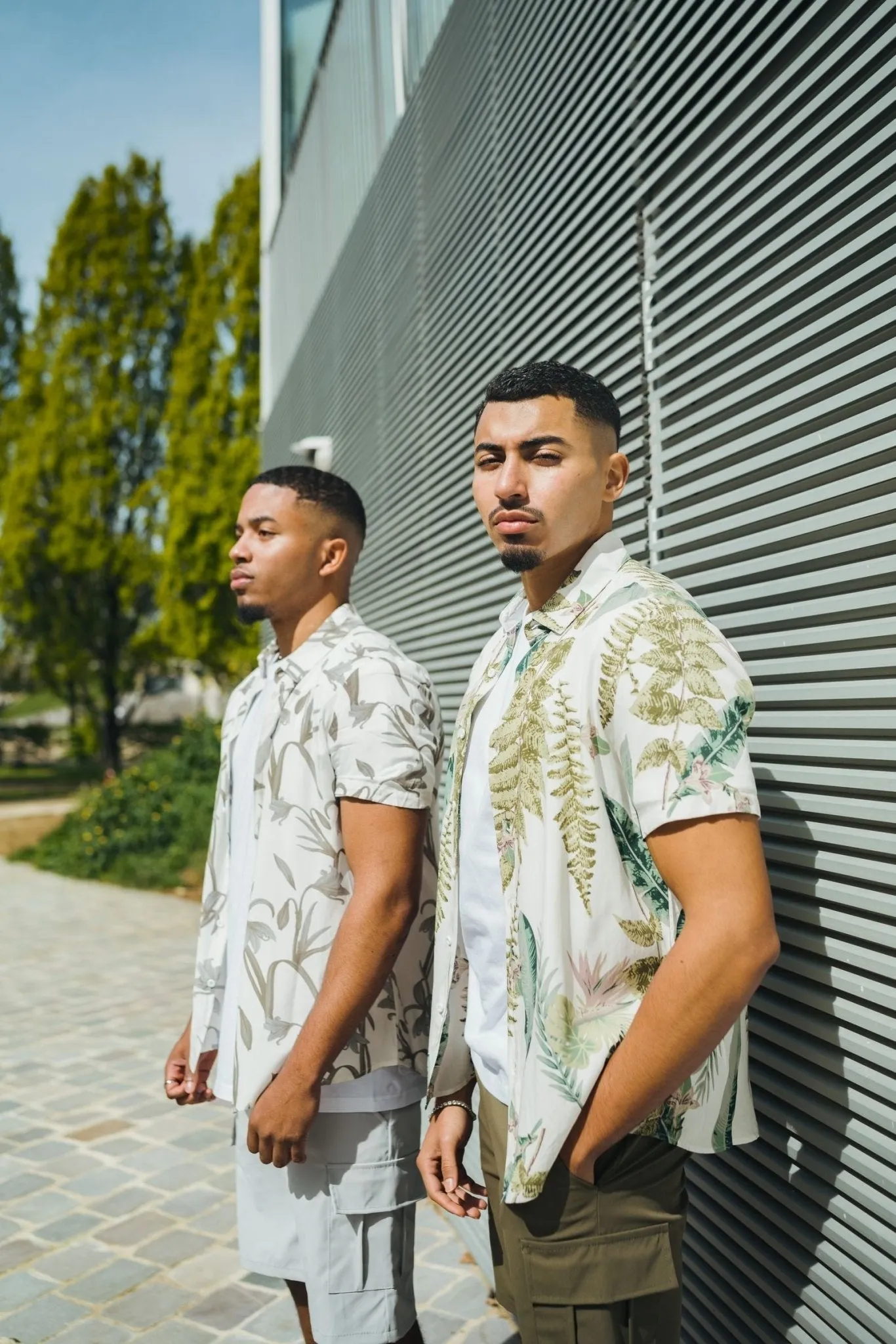 Chemise à motifs fleuri