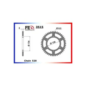 COURONNE ACIER TZR250-TDR240'87/90 42 520
