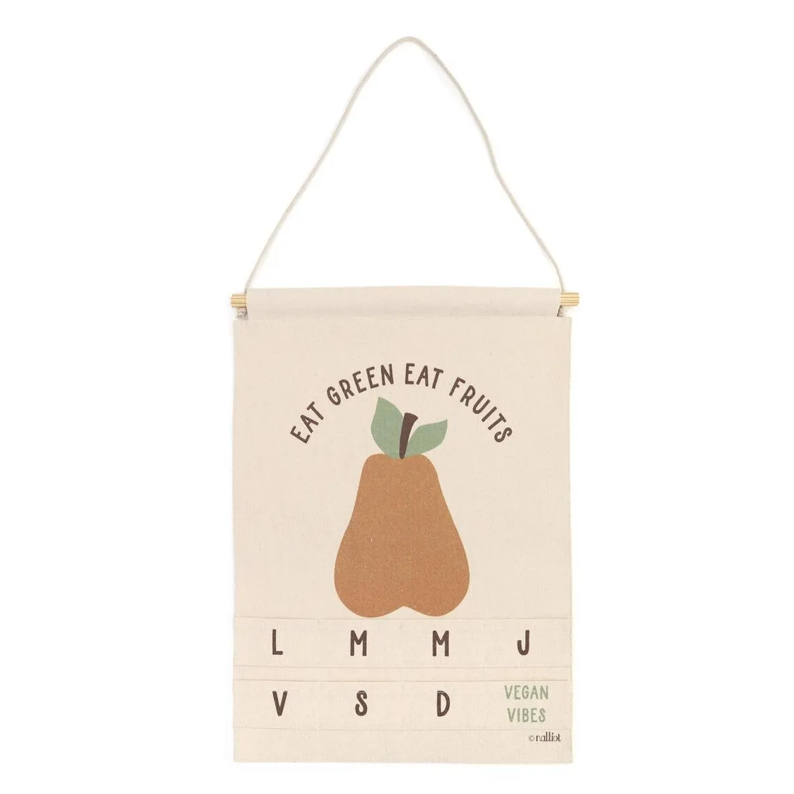 Déco murale EAT GREEN en coton | 3 Suisses
