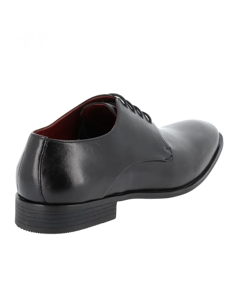 derbys basiques semelle gomme cuir noir