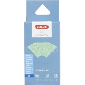 Filtre pour pompe corner 80, filtre co 80 d mousse anti-algues x 2. Pour aq