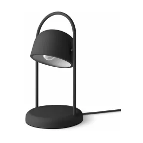 Lampe de table en acier noir 16 x 40 cmQuay