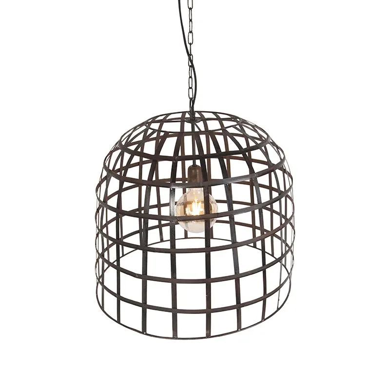 Lampe à suspension industrielle 60 cm acier - Clôture