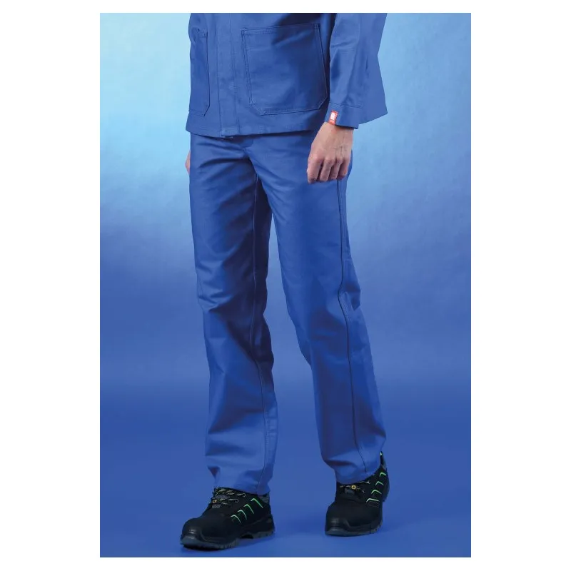 Pantalon coton bleu bugatti