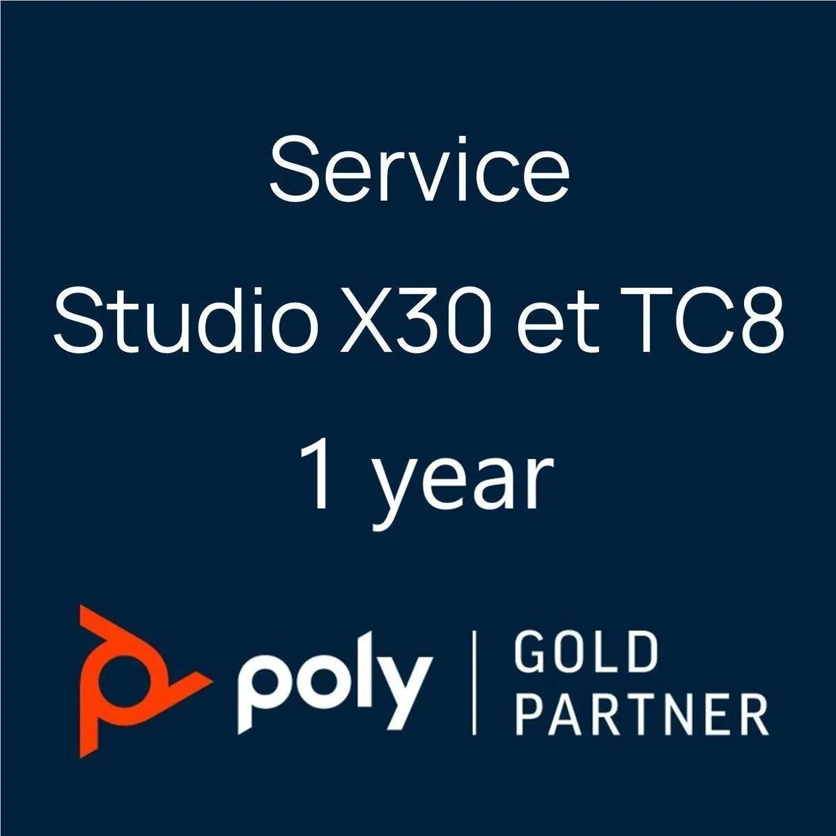 Service Poly+ pour Studio X30 et TC8 - 1 an