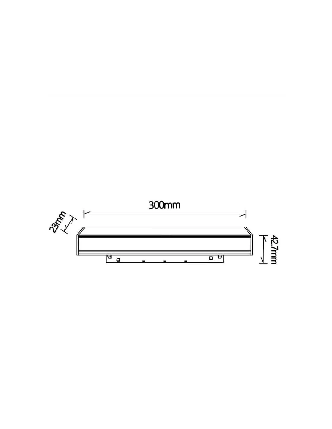 Spot Linéaire Diffuseur LED Rail Magnétique Noir Magneto 8W et 16W 4000K | LéonLeds