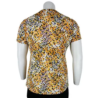 T-shirt jaune imprimé - femme - Vetistyle - taille 46/48