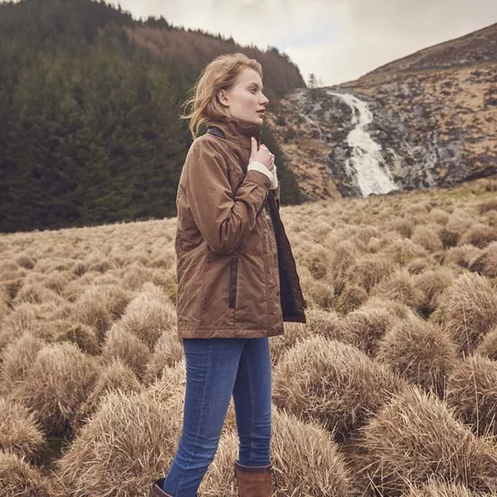 Veste femme coton huilé ciré - primaloft 